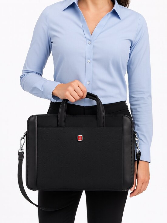 Wenger SwissGear‎ Laptop Briefcase – Black – Business/Travel - Picture 1 of 16